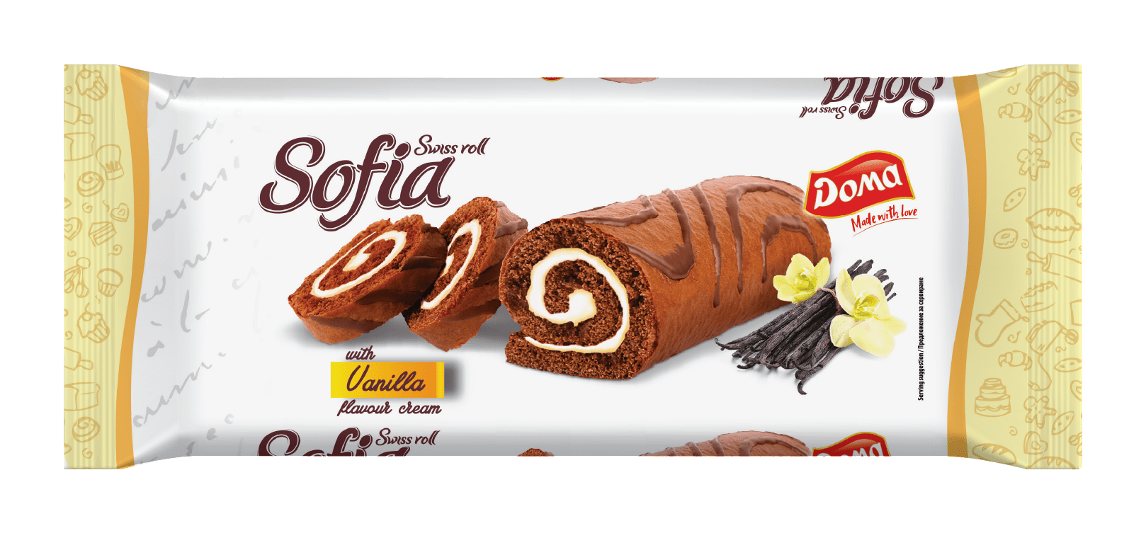 швейцарско руло Sofia ванилия